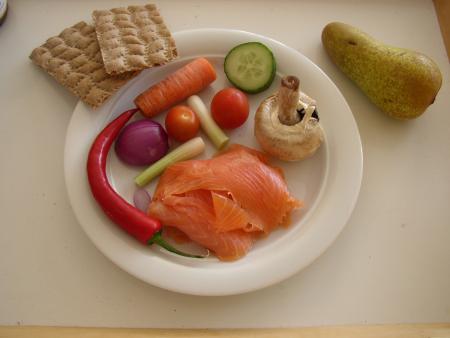 Foto eines typischen Mittagessens. 24.5.2010.